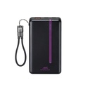 Rivacase VA2311 10000mAh ferðarafhlaða, PD 22.5W, LanYard USB-C kapall, LED, svört - image 4 [e196999a70]