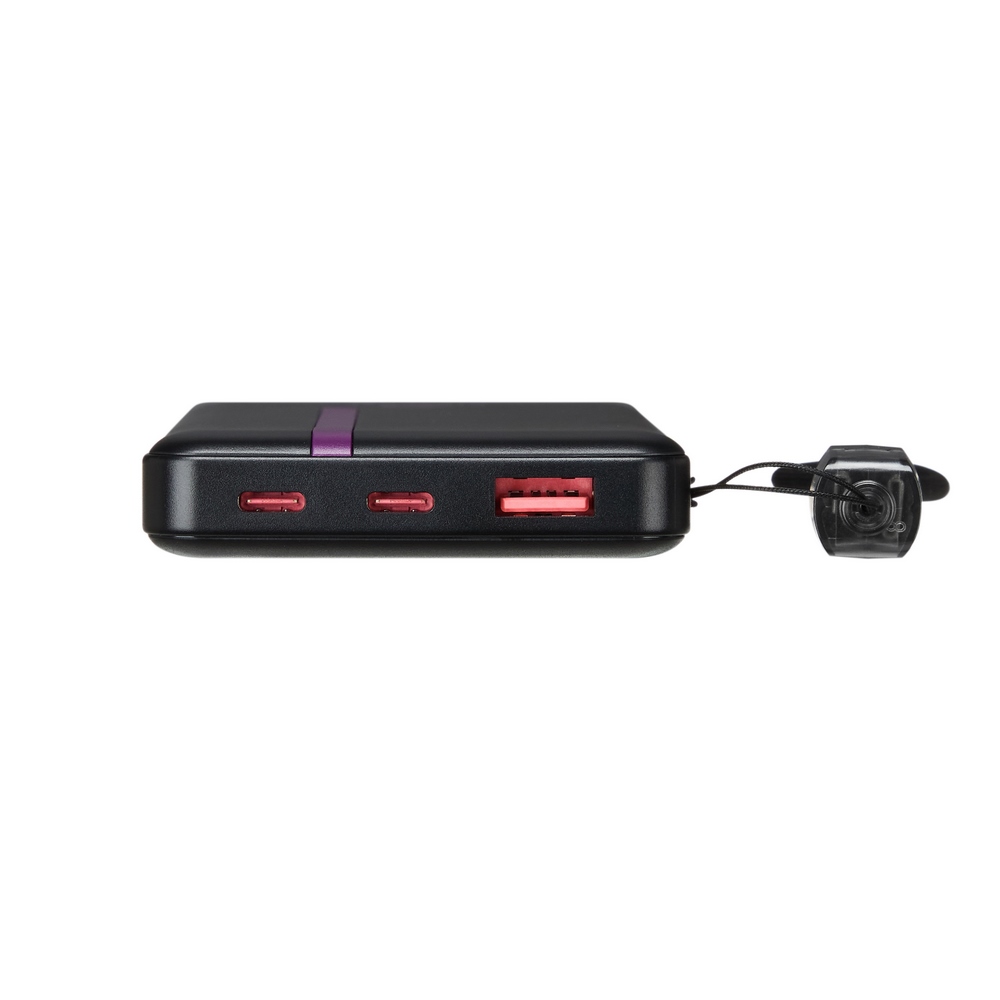 Rivacase VA2311 10000mAh ferðarafhlaða, PD 22.5W, LanYard USB-C kapall, LED, svört - image 11 [d8a9df659b]