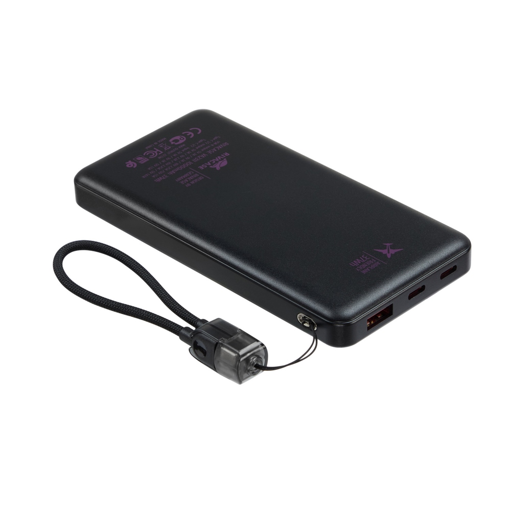 Rivacase VA2311 10000mAh ferðarafhlaða, PD 22.5W, LanYard USB-C kapall, LED, svört - image 17 [fe8dc3f1f6]