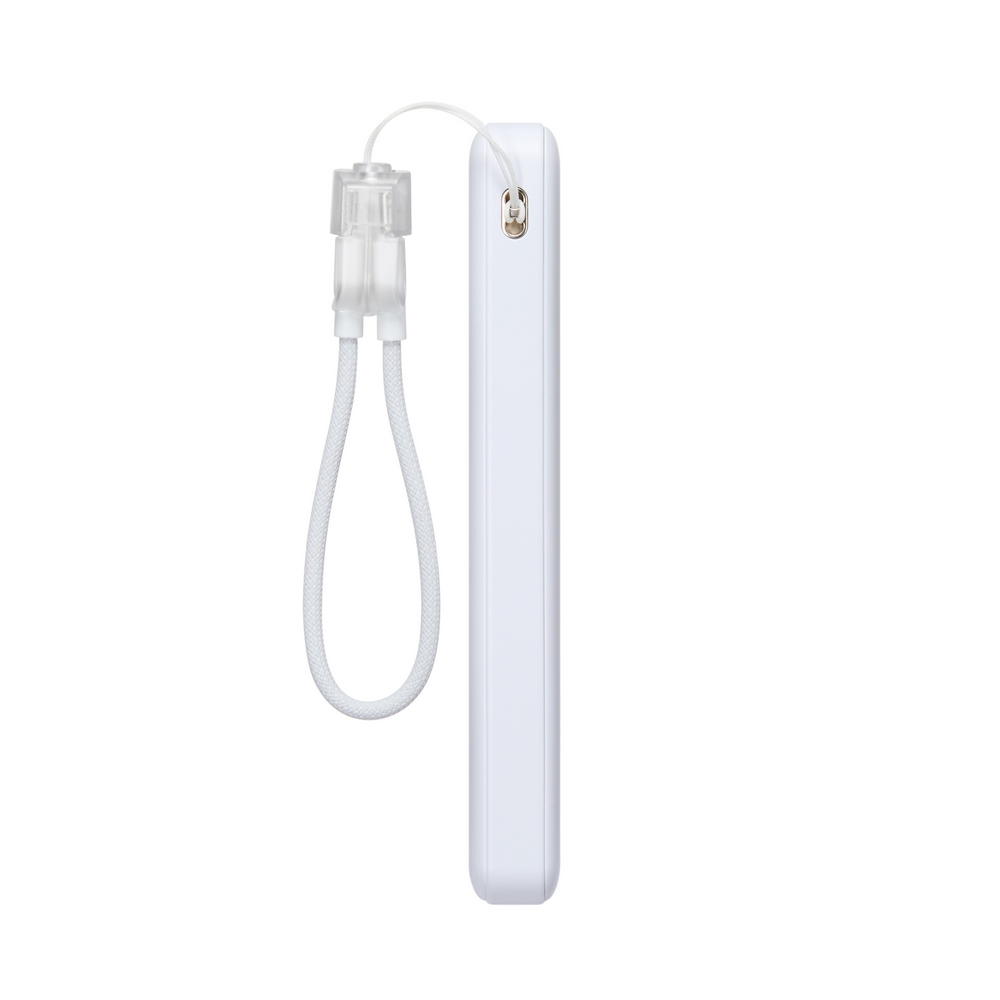 Rivacase VA2311 10000mAh ferðarafhlaða, PD 22.5W, LanYard USB-C kapall, LED, hvít - image 5 [4070596f7c]