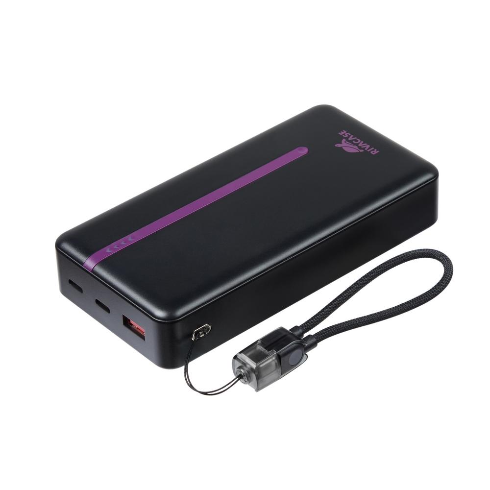 Rivacase VA2312 20000mAh ferðarafhlaða, PD 22.5W, LanYard USB-C kapall, LED, svört - image 16 [c1aed62ecf]