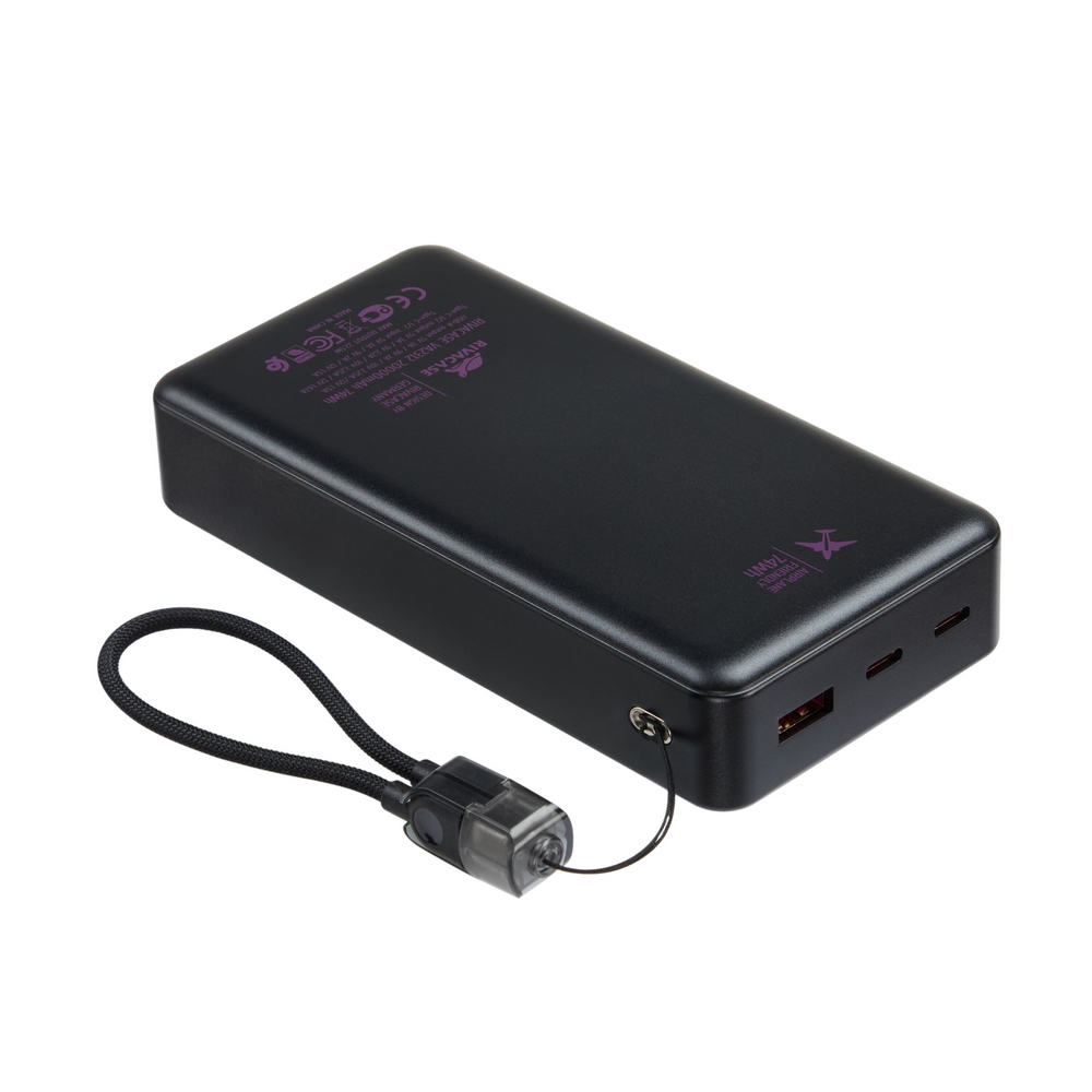 Rivacase VA2312 20000mAh ferðarafhlaða, PD 22.5W, LanYard USB-C kapall, LED, svört - image 17 [ace49c2a58]