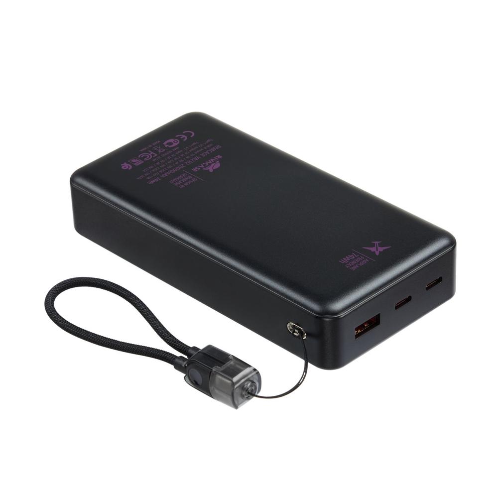 Rivacase VA2312 20000mAh ferðarafhlaða, PD 22.5W, LanYard USB-C kapall, LED, svört - image 18 [8bd4130bc0]