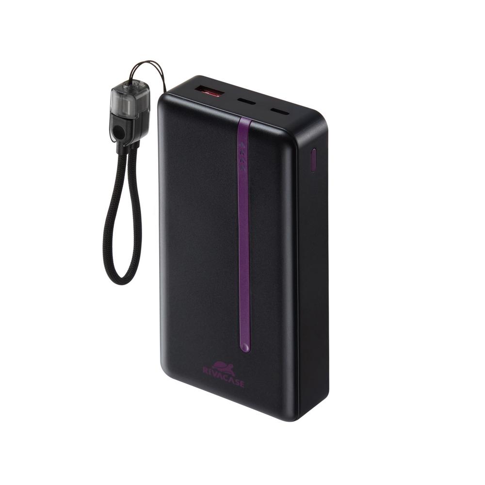 Rivacase VA2312 20000mAh ferðarafhlaða, PD 22.5W, LanYard USB-C kapall, LED, svört - image 20 [795ff0a059]