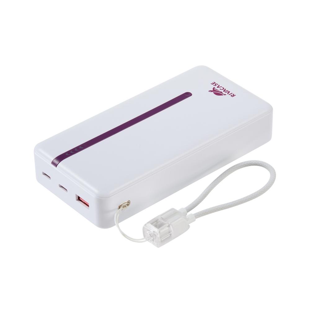 Rivacase VA2312 20000mAh ferðarafhlaða, PD 22.5W, LanYard USB-C kapall, LED, hvít - image 16 [2497ed82c6]