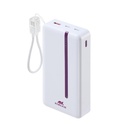 Rivacase VA2312 20000mAh ferðarafhlaða, PD 22.5W, LanYard USB-C kapall, LED, hvít - image 20 [853b16cec7]