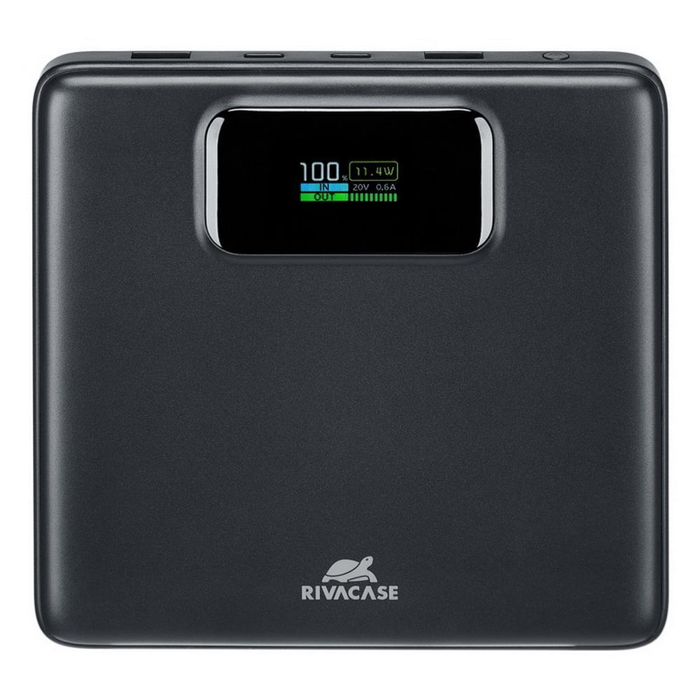Rivacase VA1090 20000mAh Slim ferðarafhlaða, PD 100W, LED skjár, USB-C kapall, svört - image 2 [ac38599881]