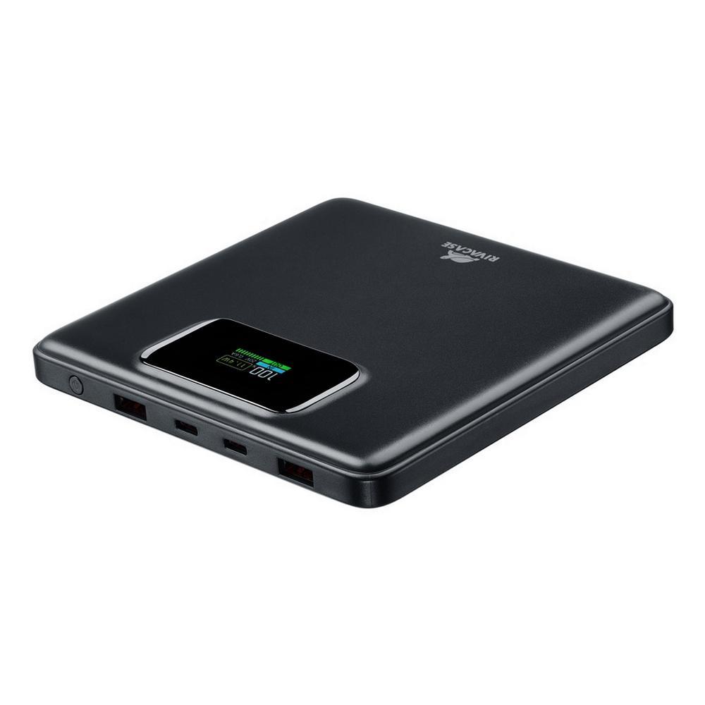 Rivacase VA1090 20000mAh Slim ferðarafhlaða, PD 100W, LED skjár, USB-C kapall, svört - image 16 [151dc3b111]