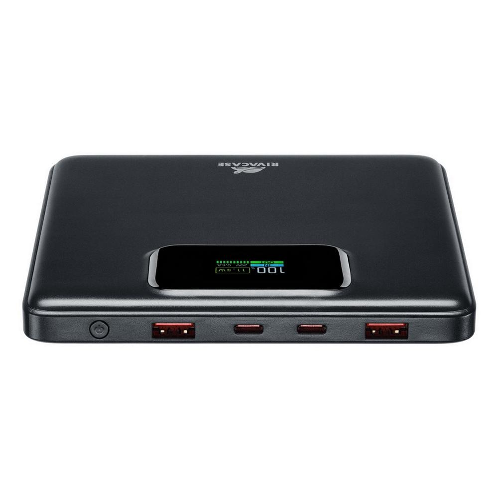Rivacase VA1090 20000mAh Slim ferðarafhlaða, PD 100W, LED skjár, USB-C kapall, svört - image 17 [79a76163be]