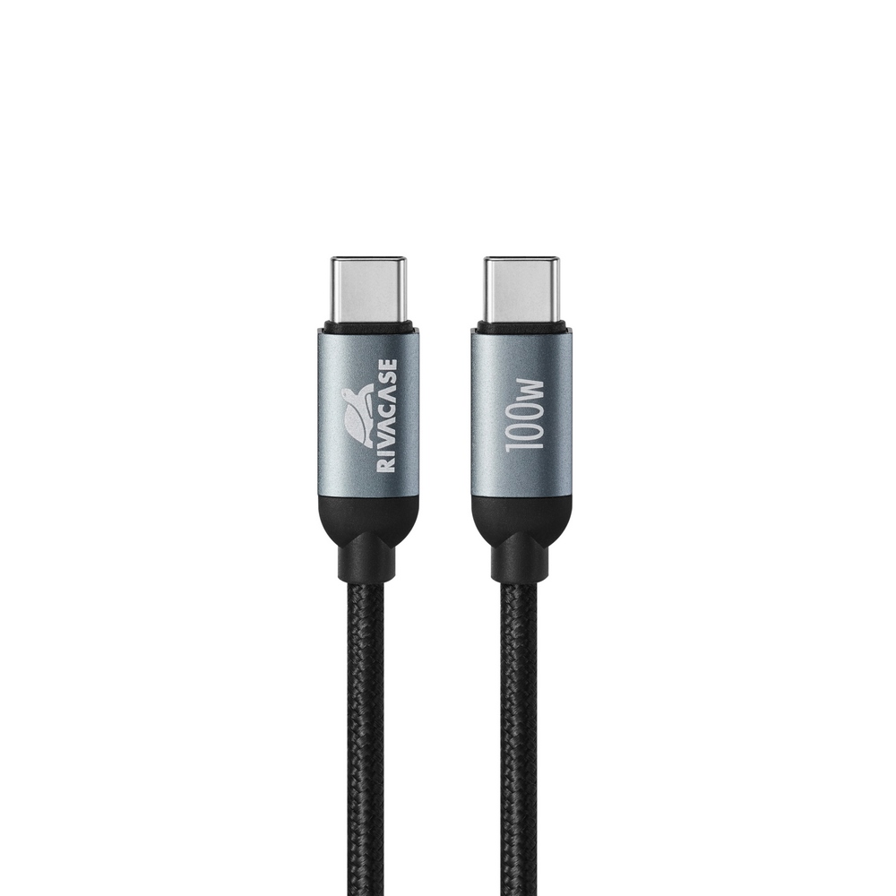 Rivacase PS6115 BK21 100W USB-C í USB-C 2,1m ofinn kapall, svartur - image 3 [9f66f65fac]