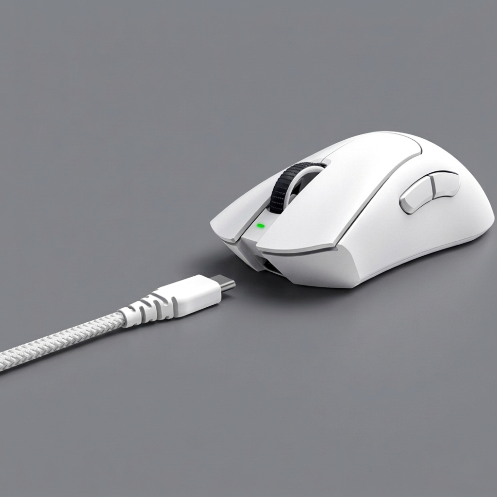 Razer Deathadder V3 Pro RGB Hyperspeed þráðlaus leikjamús, hvít - image 3 [8be050d632]