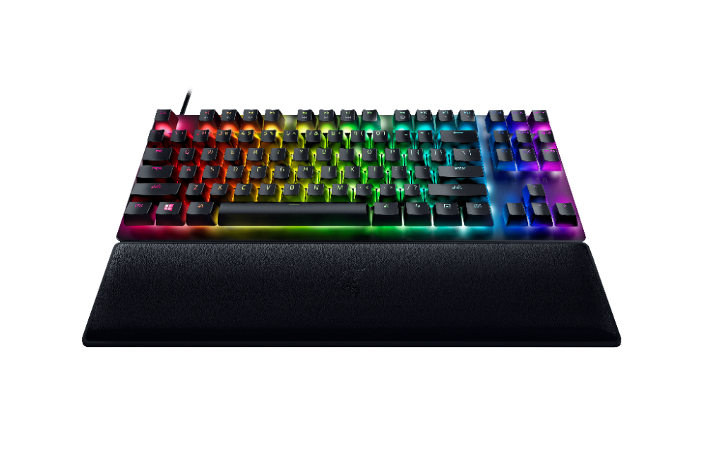 Razer Huntsman V2 TKL RGB leikjalyklaborð, lyklaborðsrenning, Fj.bláir optical svissar, Nordic, Svart - image 2 [9861959dea]