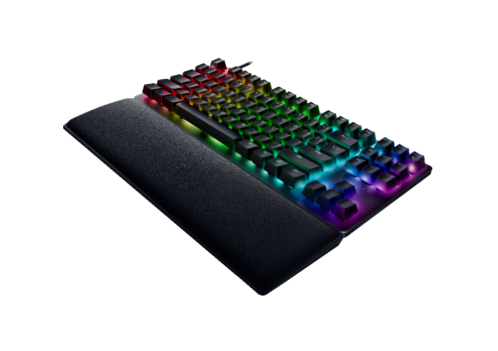 Razer Huntsman V2 TKL RGB leikjalyklaborð, lyklaborðsrenning, Fj.bláir optical svissar, Nordic, Svart - image 4 [d0f8852f85]