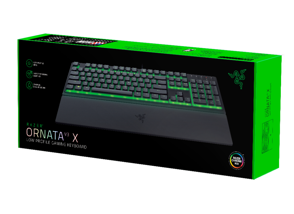 Razer Ornata V3 X Spill-Resistant leikjalyklaborð, Membrane, Nordic, Svart - image 8 [16f0fbb511]