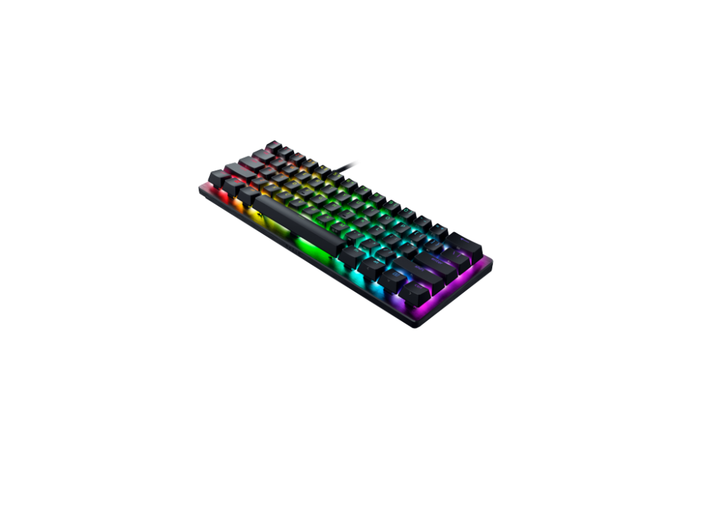 Razer Huntsman V3 Pro Mini 60% RGB leikjalyklaborð, lyklaborðsrenning, Analog optical svissar Gen2, Nordic, Svart - image 3 [709108962c]