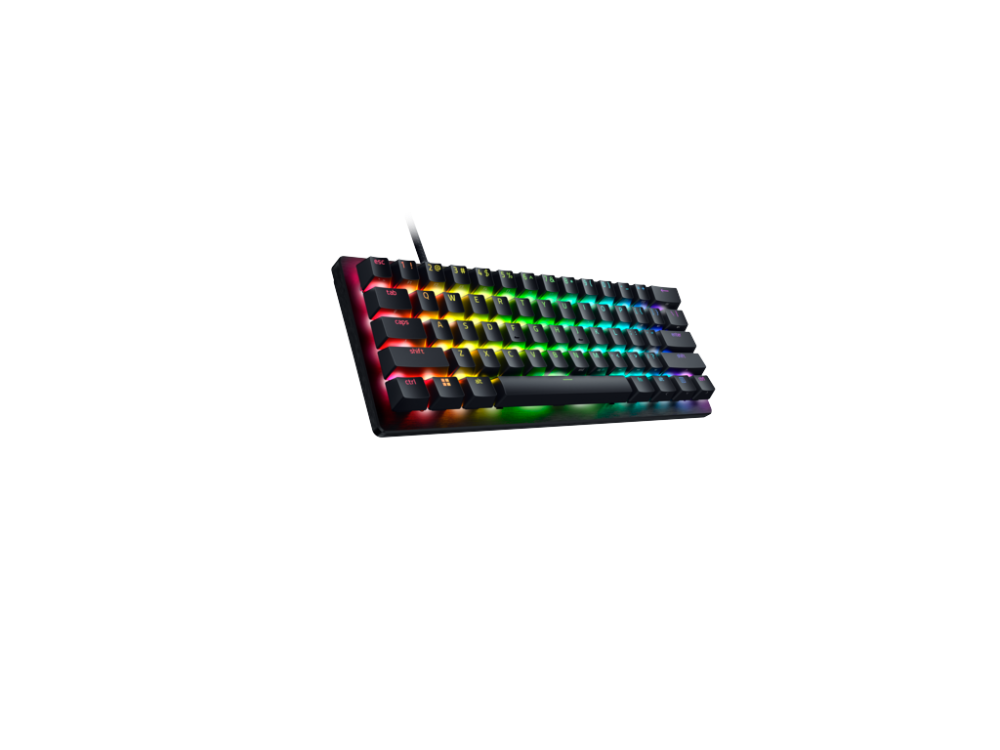 Razer Huntsman V3 Pro Mini 60% RGB leikjalyklaborð, lyklaborðsrenning, Analog optical svissar Gen2, Nordic, Svart - image 4 [7326f64d4f]