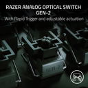 Razer Huntsman V3 Pro Mini 60% RGB leikjalyklaborð, lyklaborðsrenning, Analog optical svissar Gen2, Nordic, Svart - image 5 [a24fae4440]