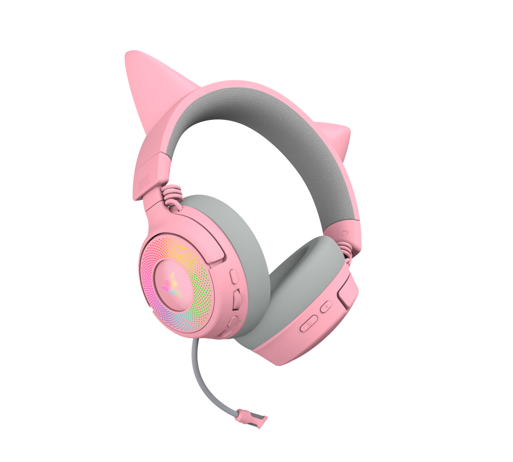 Razer Kraken Kitty V3 Pro HyperSpeed þráðlaus leikjaheyrnartól með hljóðnema, bleik - image 11 [661a2a7896]