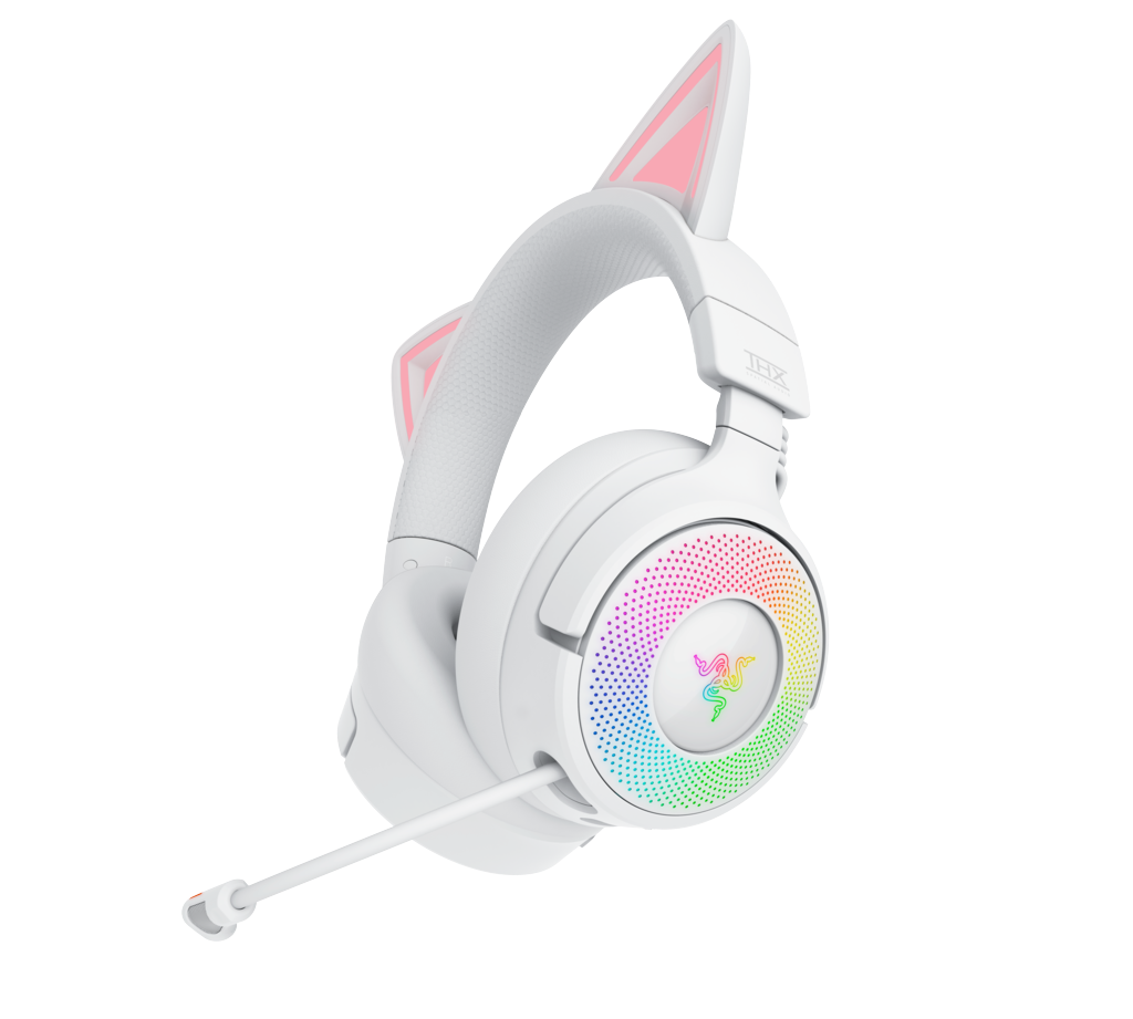 Razer Kraken Kitty V3 Pro HyperSpeed þráðlaus leikjaheyrnartól með hljóðnema, hvít - image 9 [e9c08d7d36]