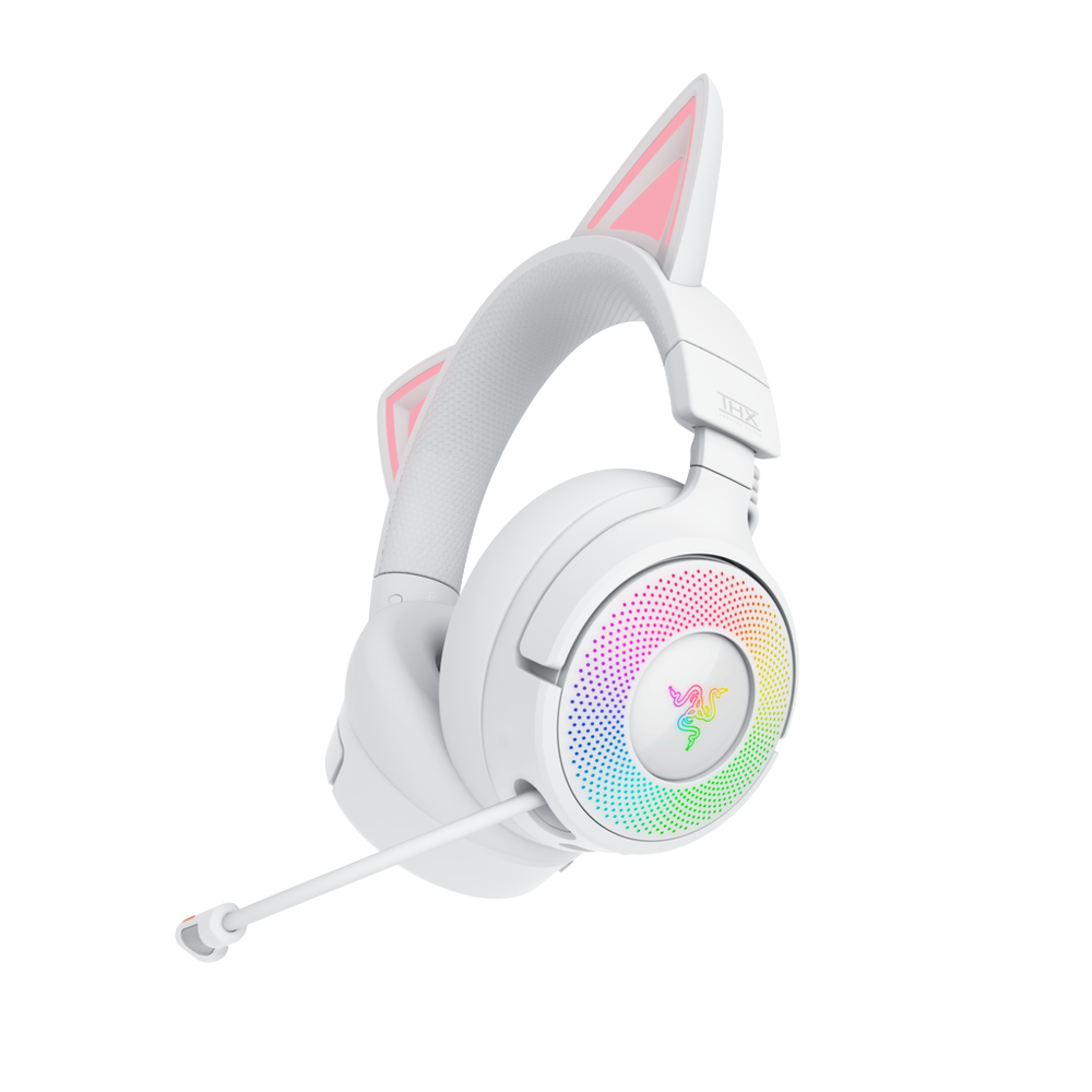Razer Kraken Kitty V3 Pro HyperSpeed þráðlaus leikjaheyrnartól með hljóðnema, hvít - image 10 [dab085c20c]