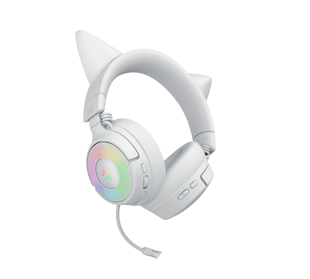 Razer Kraken Kitty V3 Pro HyperSpeed þráðlaus leikjaheyrnartól með hljóðnema, hvít - image 11 [5dd6ce5831]
