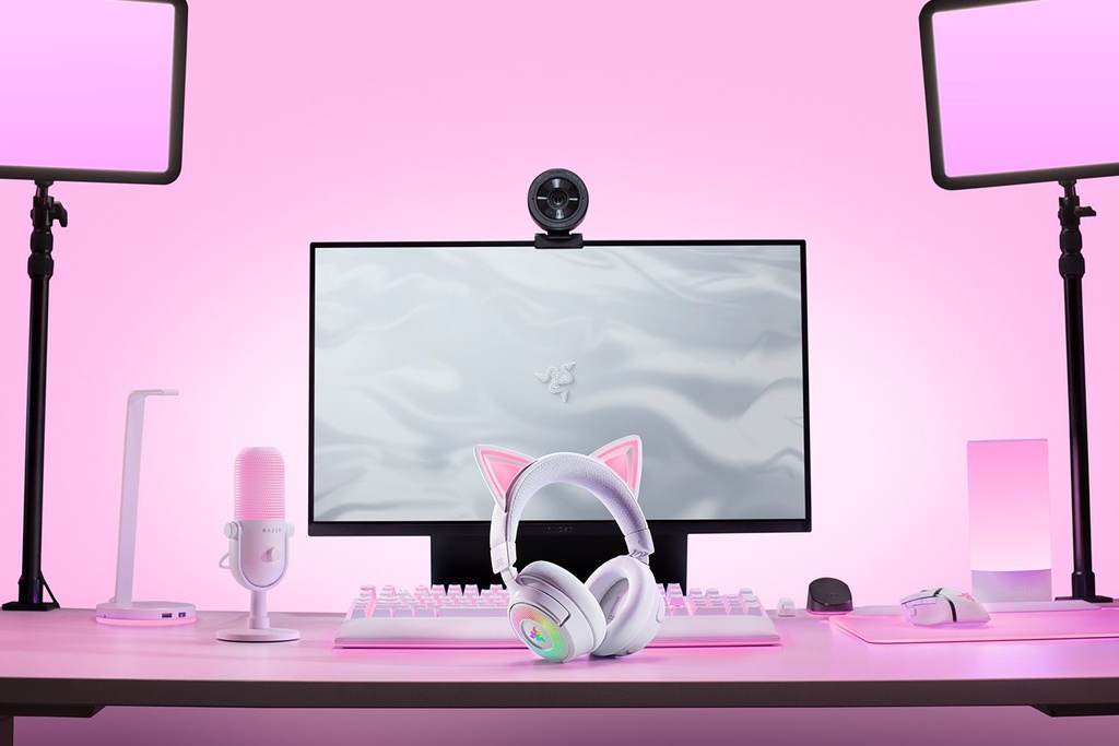 Razer Kraken Kitty V3 Pro HyperSpeed þráðlaus leikjaheyrnartól með hljóðnema, hvít - image 13 [2274bed749]