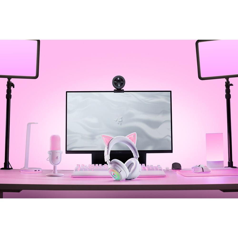 Razer Kraken Kitty V3 Pro HyperSpeed þráðlaus leikjaheyrnartól með hljóðnema, hvít - image 16 [663835eb1d]