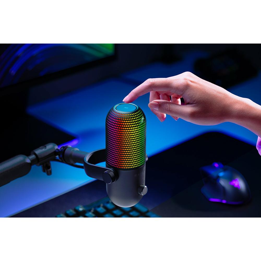Razer Seiren USB Broadcast Chroma RGB hljóðnemi, svartur - image 18 [f7f68239fe]