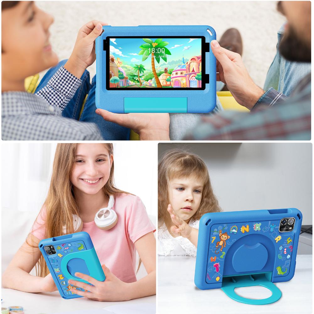 Pritom Kid Tab 7 spjaldtölvupakki með þráðlausum krakkaheyrnartólum og Bumper, blá - image 7 [d77f96ef6e]