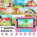 Pritom Kid Tab 7 spjaldtölvupakki með þráðlausum krakkaheyrnartólum og Bumper, bleik - image 3 [da7a950d1a]