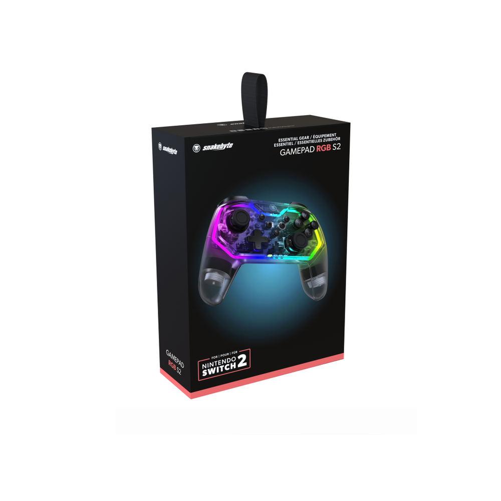 Snakebyte þráðlaus Hall-Effect stýripinni fyrir Nintendo Switch 2, RGB glær - image 6 [db03a05afa]