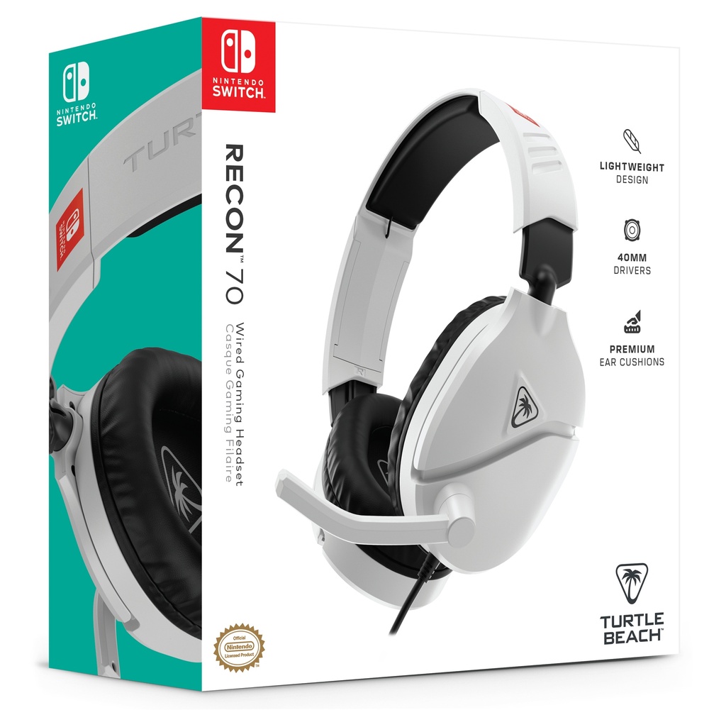 Turtle Beach Recon 70 Nintendo Switch leikjaheyrnartól með hljóðnema, hvít - image 13 [50535f5920]