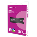 ADATA SC610 500GB USB Gen2 SSD flakkari/lykill, svartur/rauður - image 7 [70a1bdbc9c]
