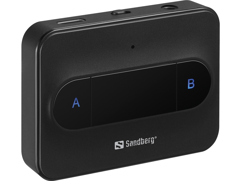 Sandberg Bluetooth Link 3.5mm jack sendir fyrir tvö heyrnartól, svartur - image 2 [ed939538d8]