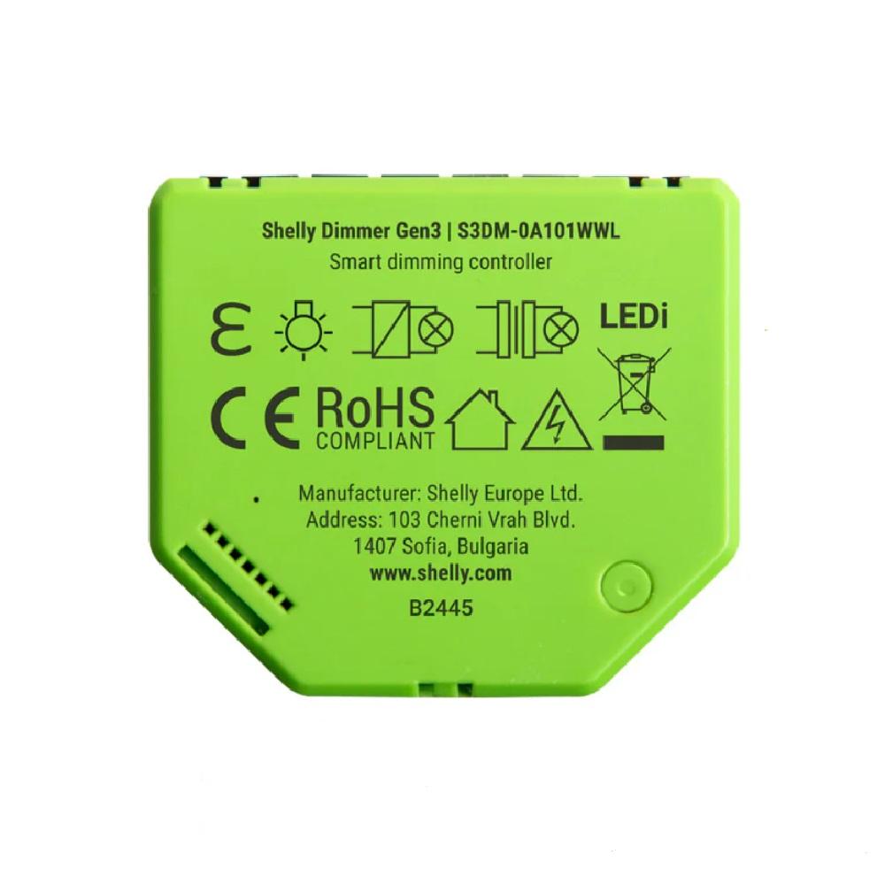Shelly Dimmer Gen3 Wi-Fi og Bluetooth ljósastýring - image 3 [eb588d1a57]