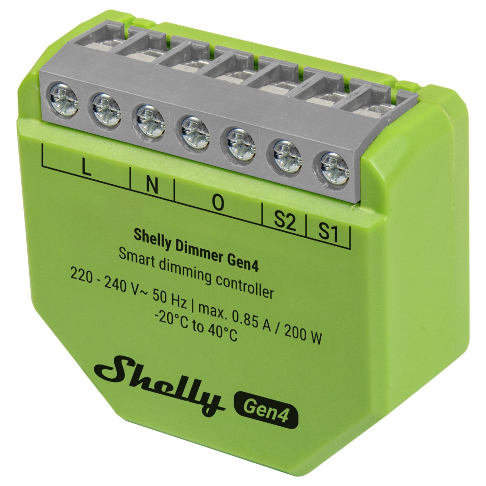 Shelly Dimmer Gen4 Wi-Fi og Bluetooth ljósastýring - image 2 [9c35d5ee57]