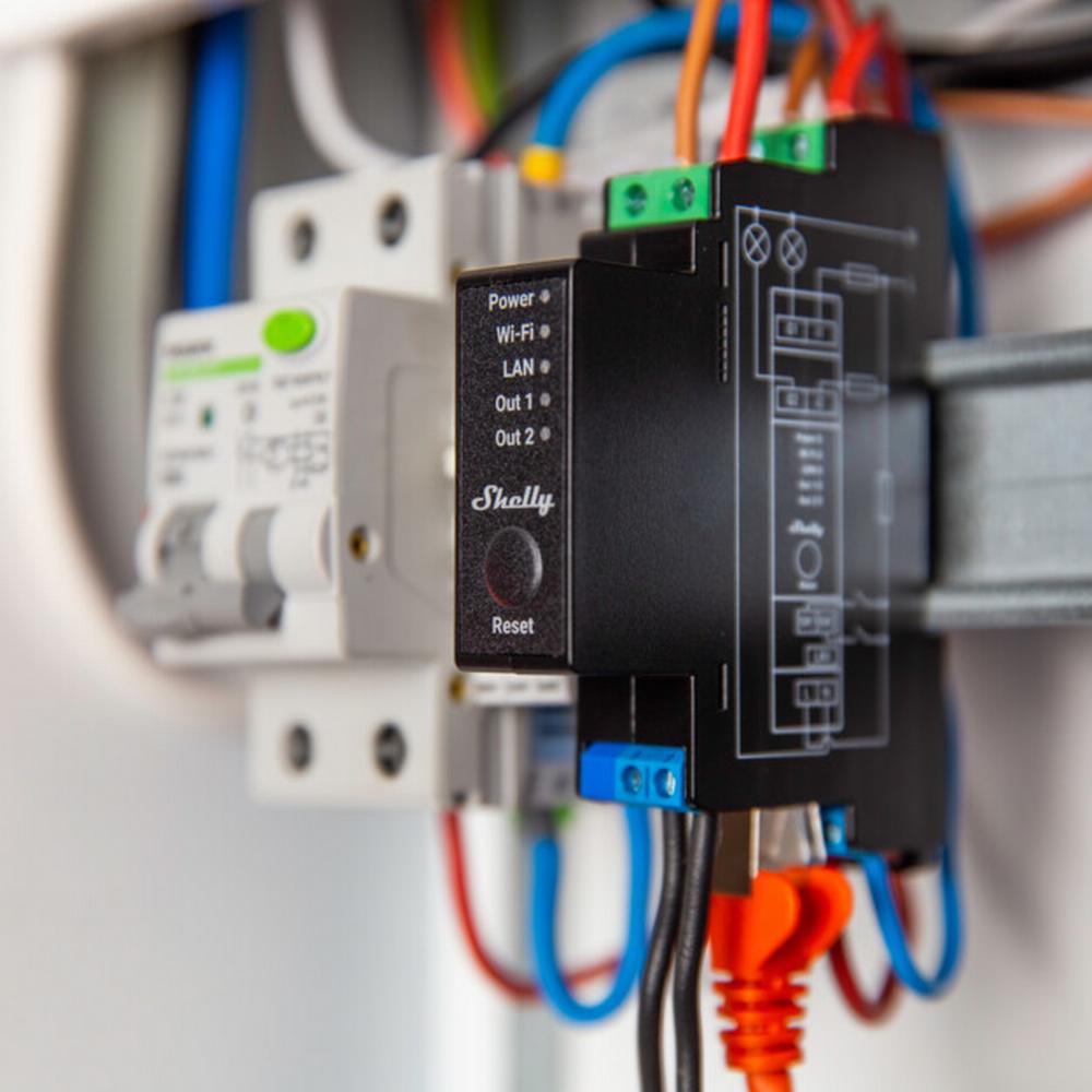 Shelly Pro 2PM Relay tveggja rása WLAN LAN DIN-Rail 25A eins fasa - image 4 [2185ed3dfb]