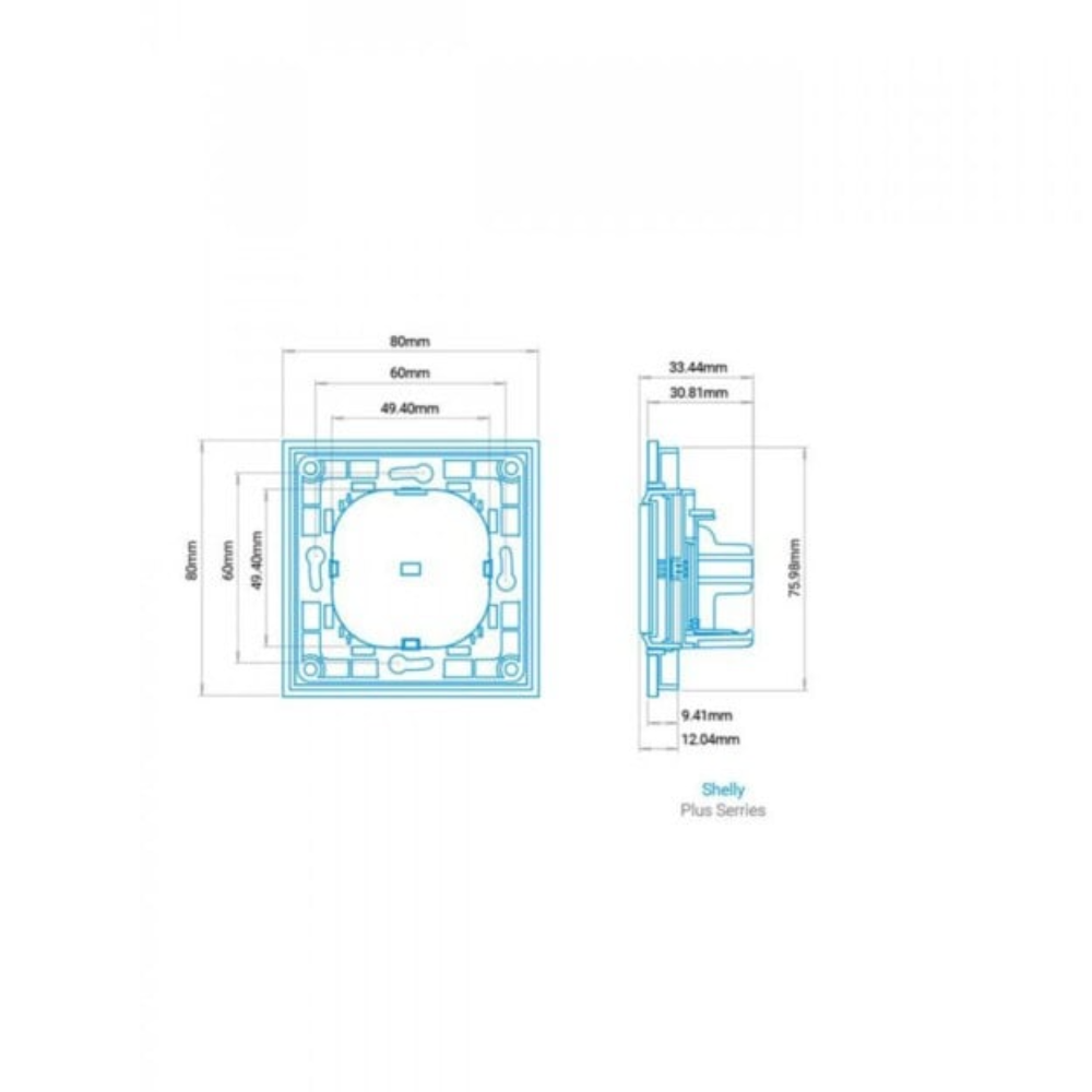 Shelly fjórfaldur Bluetooth veggrofi, hvítur - image 3 [7d68d1d743]