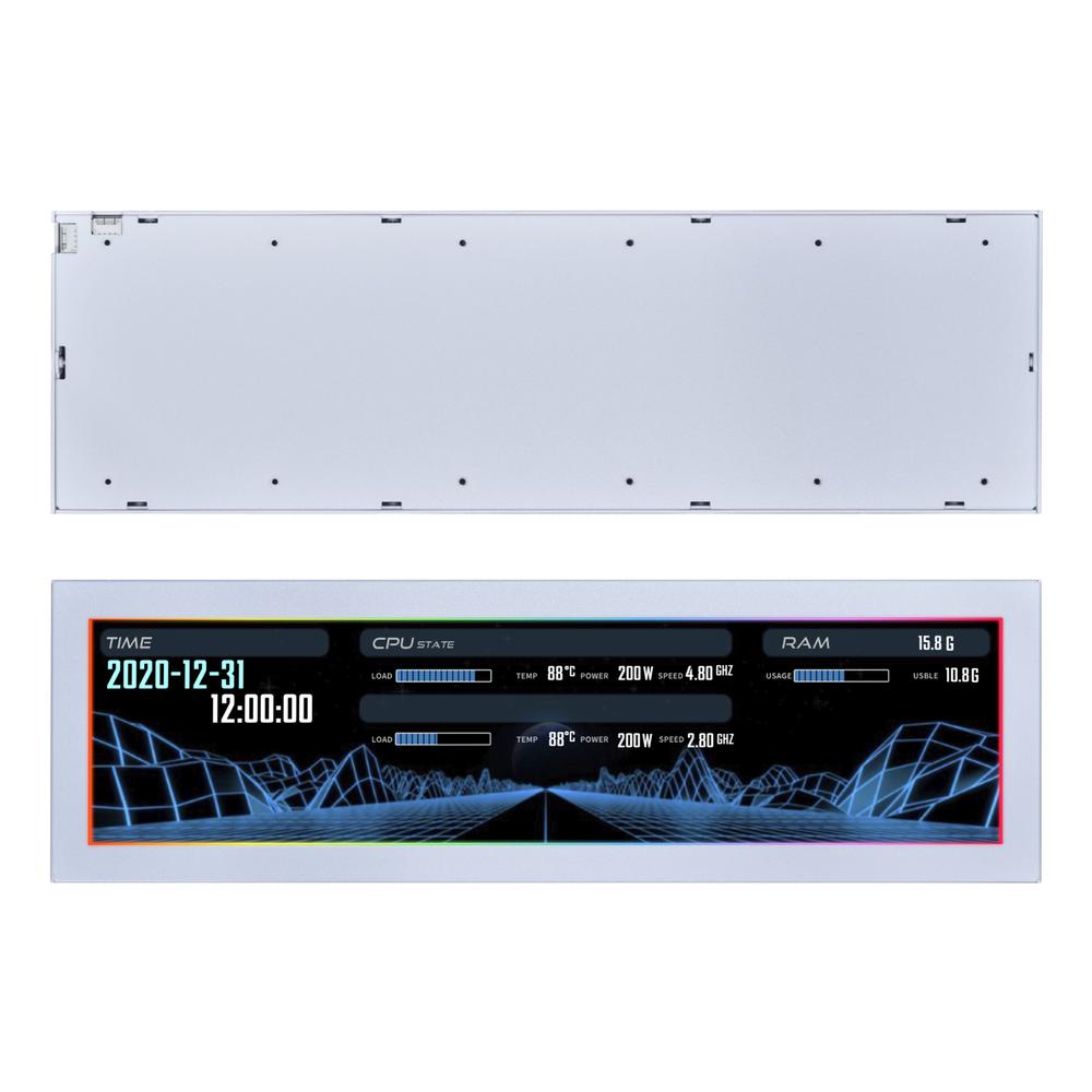 Lian-Li 8.8" Universal turnkassaskjár, hvítur - image 4 [a39a8dee50]
