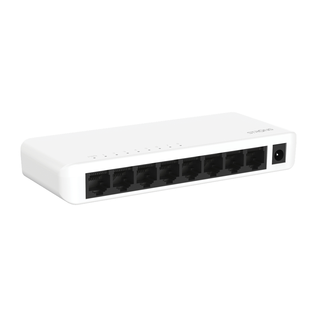 Strong 8 porta 10/100/1000Mbps switch, hvítur - image 3 [d26cb1b800]