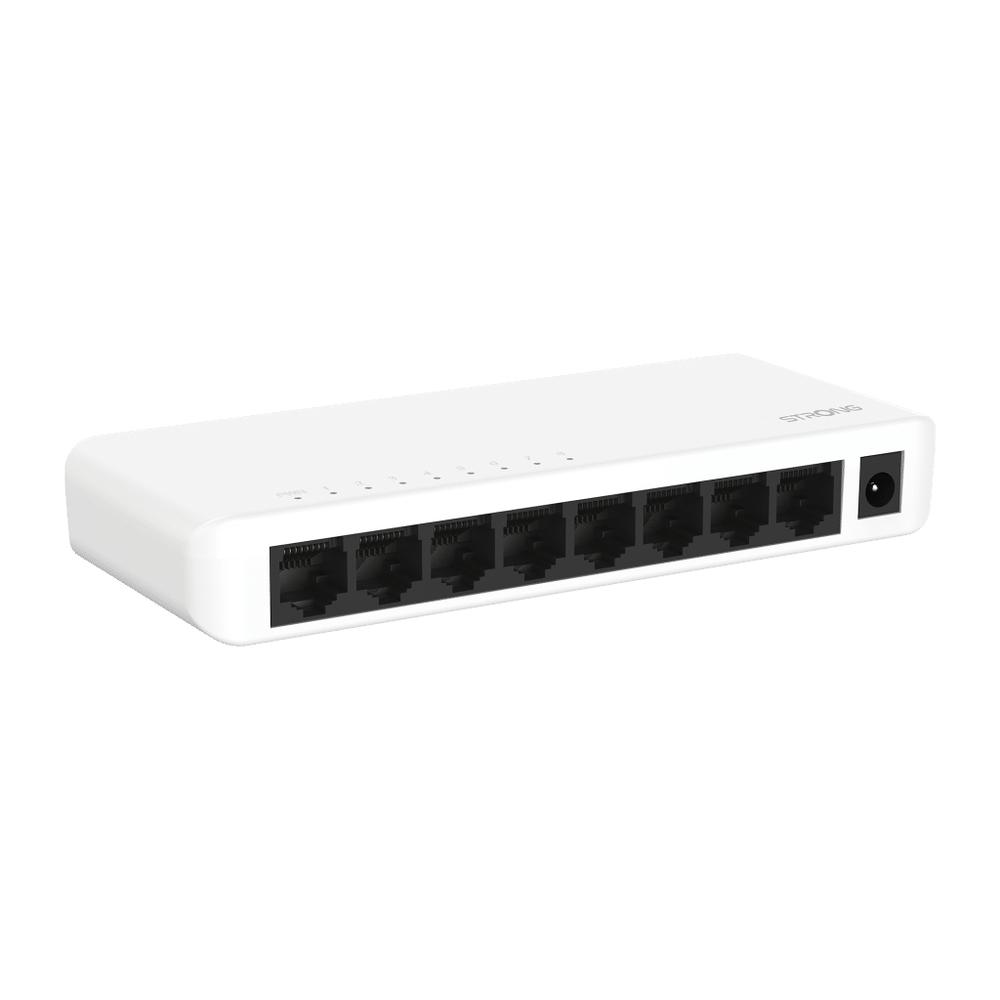 Strong 8 porta 10/100/1000Mbps switch, hvítur - image 4 [26daffc880]