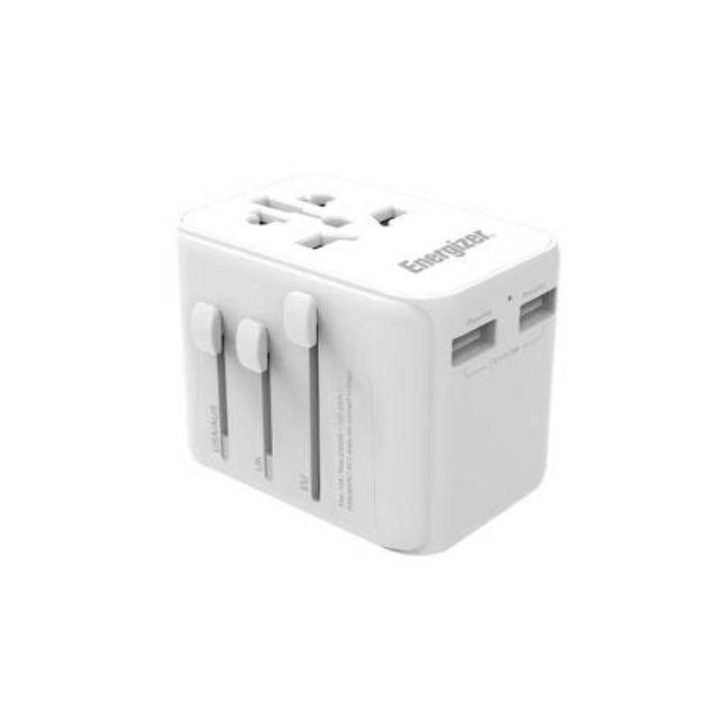25W Energizer Universal 2x USB-A og 1x USB-C hleðslutæki og breytikló, hvítt - image 2 [d50ddca9a9]