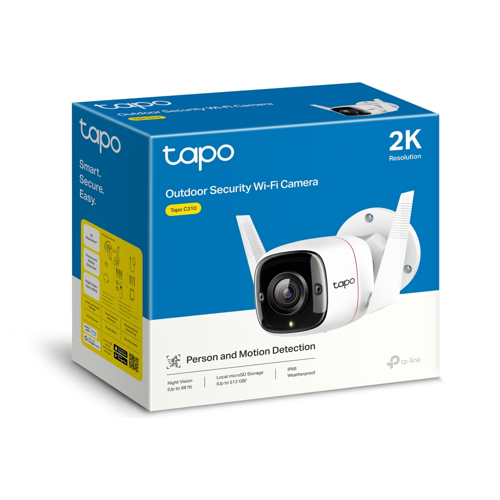 TP-Link Tapo C310 Wi-Fi utandyra snjallmyndavél, hvít - image 4 [66b2c7ae5b]