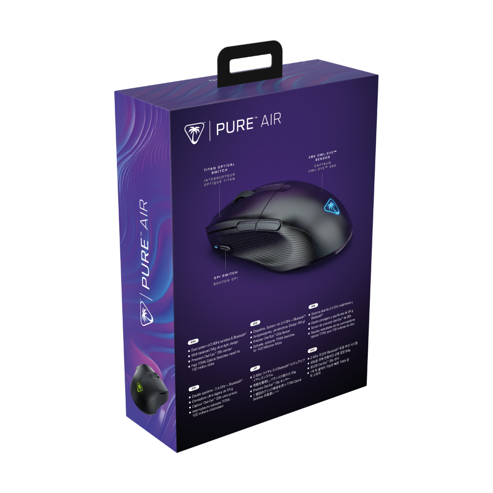 Turtle Beach Pure Air þráðlaus leikjamús, svört - image 11 [dfcefa8277]