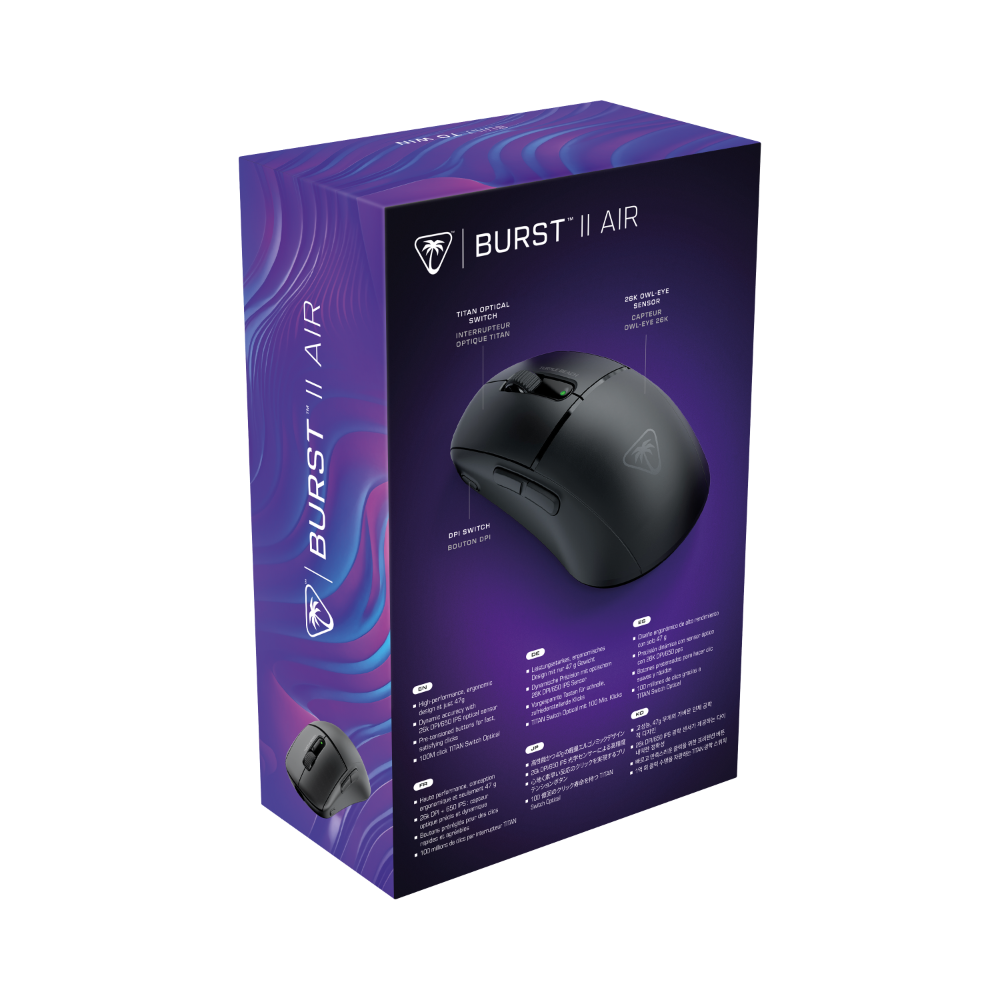 Turtle Beach Burst II Air þráðlaus leikjamús, svört - image 9 [cbe0cbbcff]