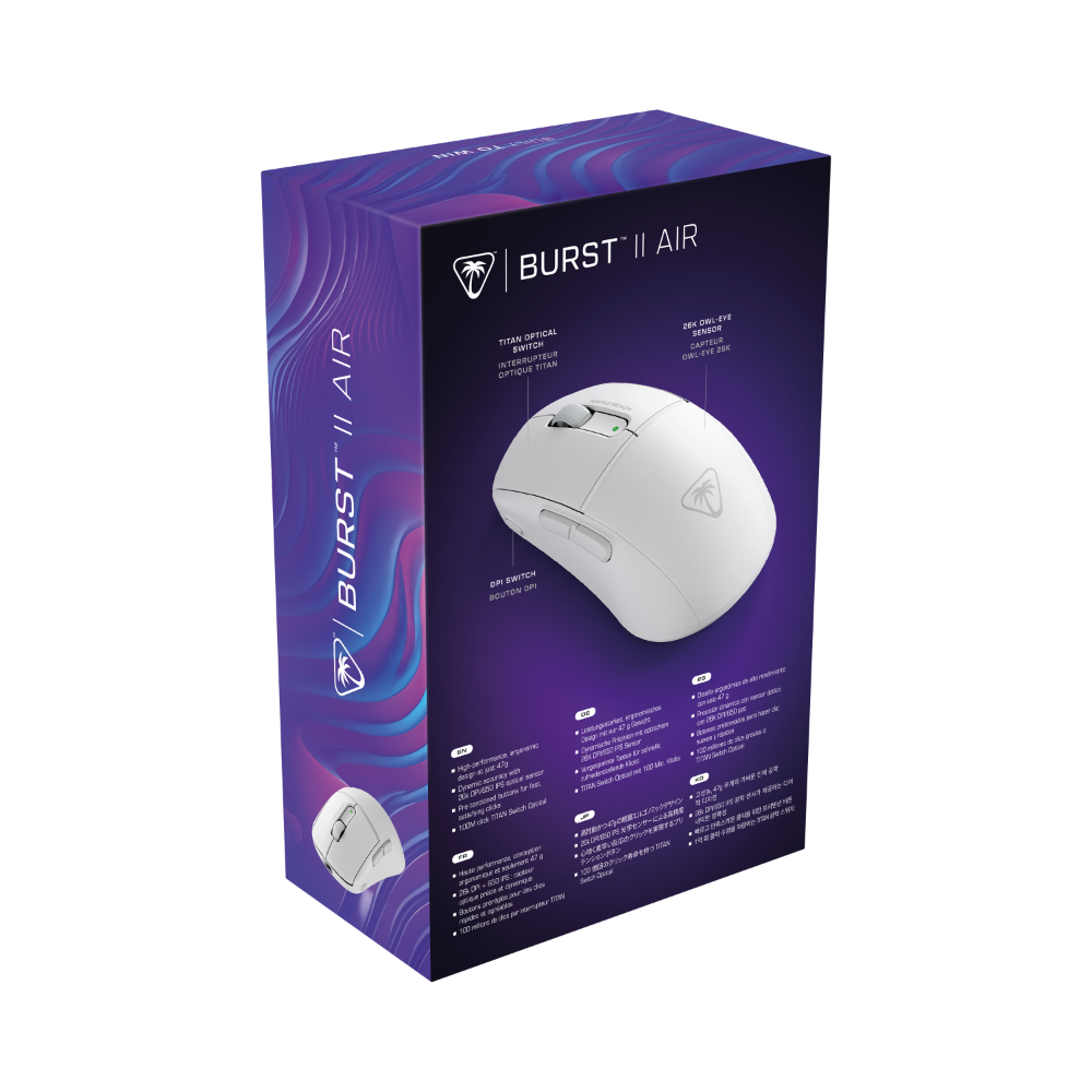 Turtle Beach Burst II Air þráðlaus leikjamús, hvít - image 9 [e0bd408a31]