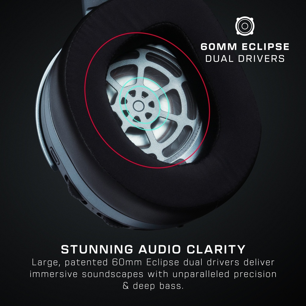 Turtle Beach Stealth 700 MAX Gen 3 þráðlaus PS5 Multiplatform leikjaheyrnartól með AI hljóðnema, svört - image 17 [4caa3d6d9a]