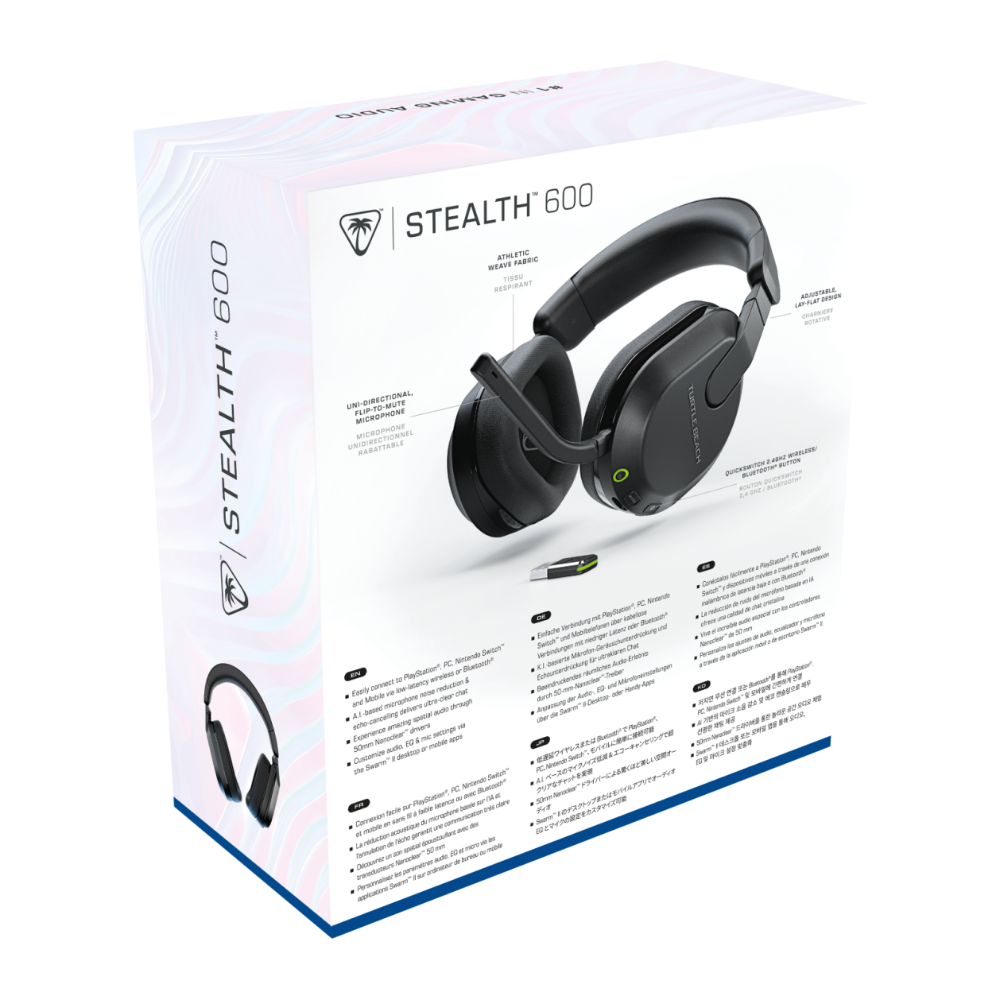 Turtle Beach Stealth 600 Gen3 þráðlaus leikjaheyrnartól með AI hljóðnema, svört - image 10 [5219bb3e4c]