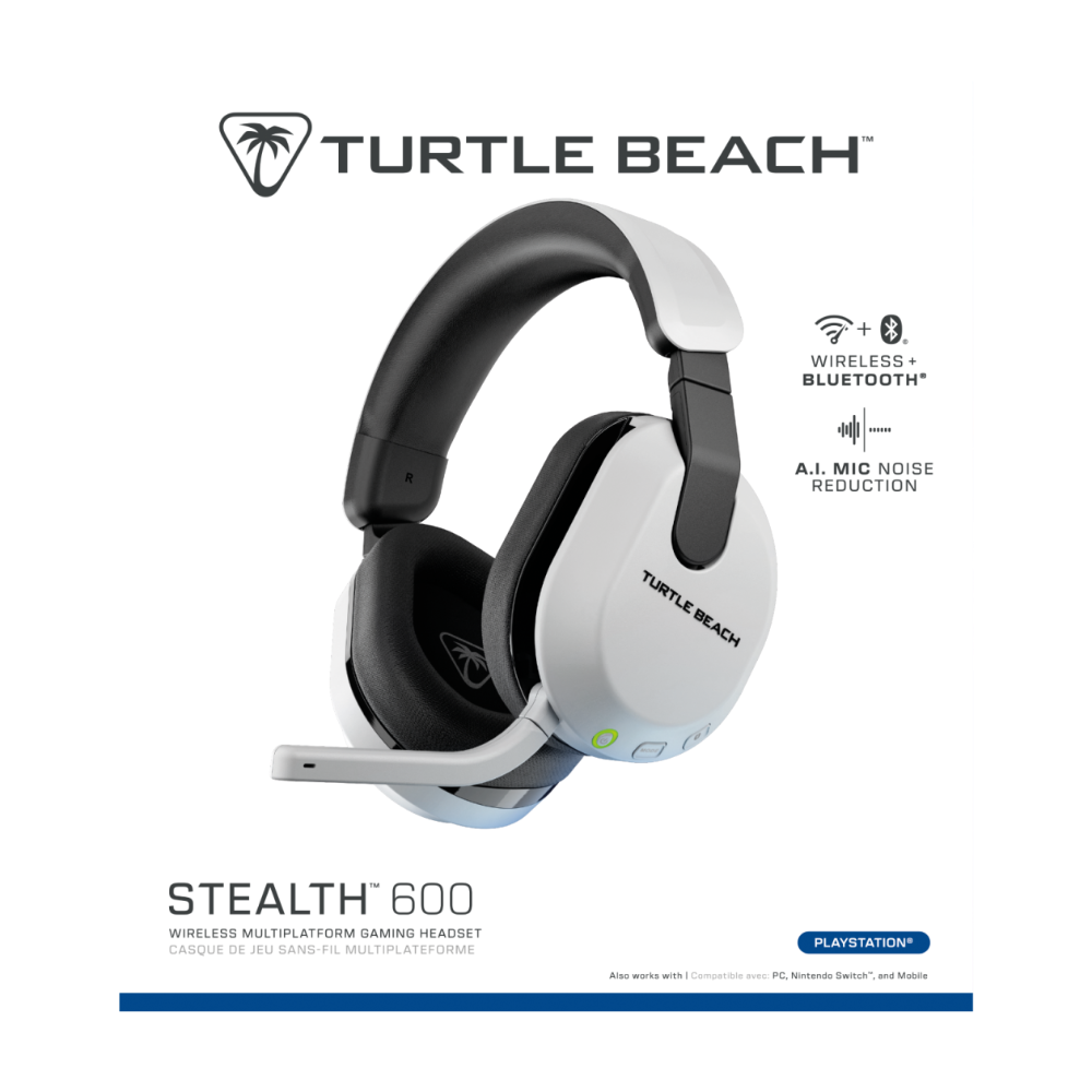 Turtle Beach Stealth 600 Gen3 þráðlaus leikjaheyrnartól með AI hljóðnema, hvít - image 9 [a585b53e94]