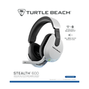 Turtle Beach Stealth 600 Gen3 þráðlaus leikjaheyrnartól með AI hljóðnema, hvít - image 9 [a585b53e94]